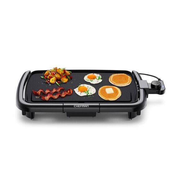 Foto 2 | Plancha Eléctrica Chefman Negro con Control de Temperatura Extraíble