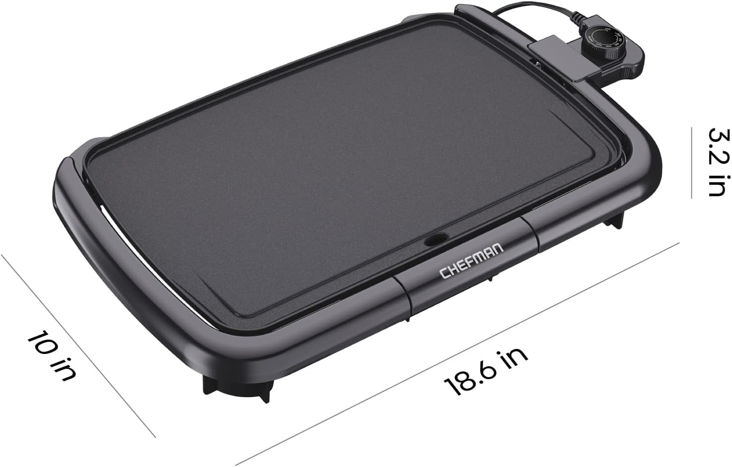 Foto 5 pulgar | Plancha Eléctrica Chefman con Control de Temperatura Extraíble - Venta Internacional