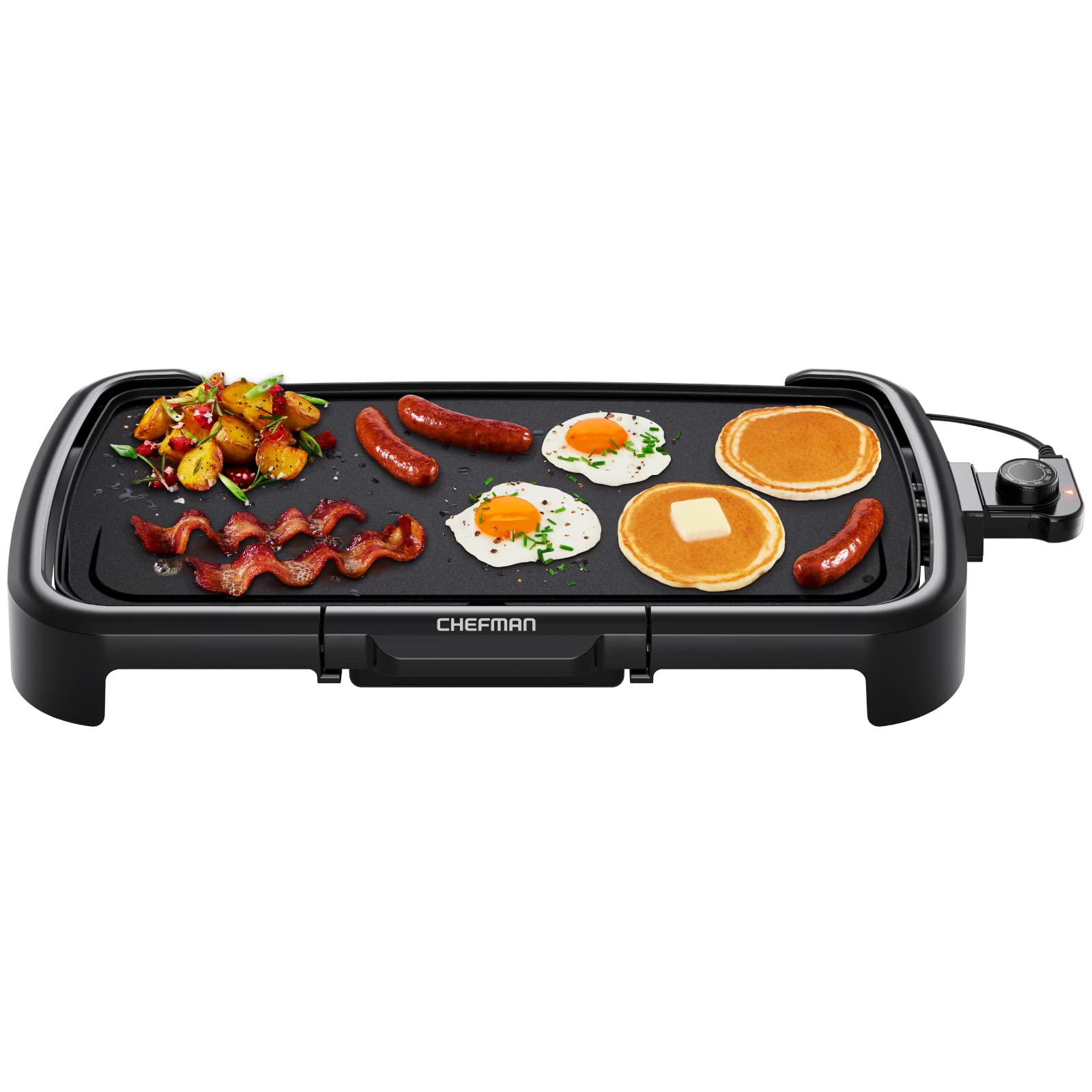 Foto 2 pulgar | Plancha Eléctrica Chefman Xl con Control de Temperatura Extraíble - Venta Internacional