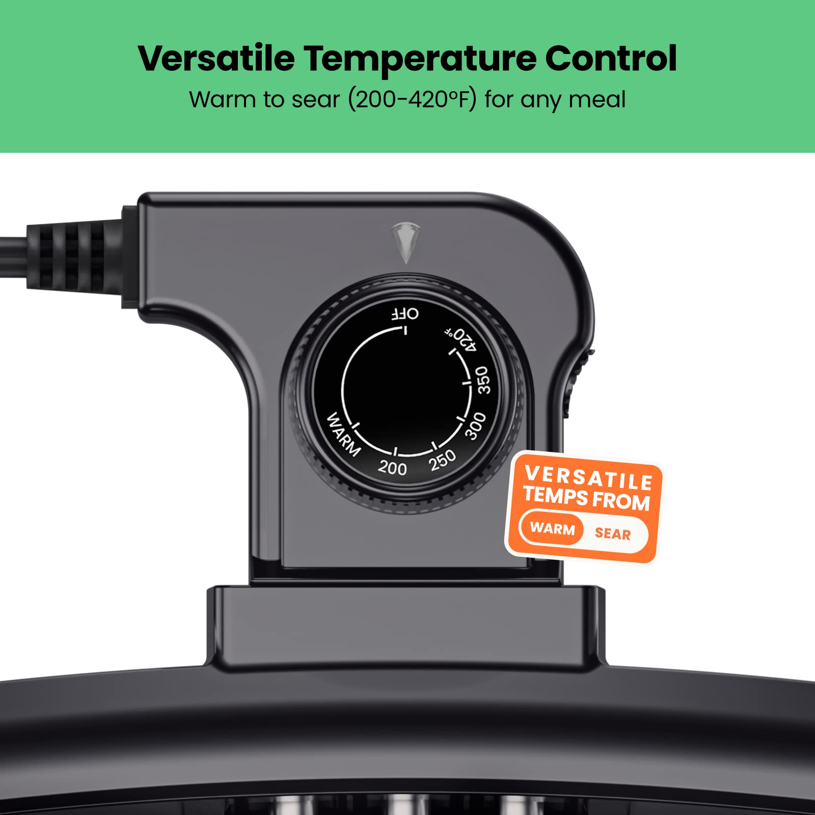 Foto 5 pulgar | Plancha Eléctrica Chefman Xl con Control de Temperatura Extraíble - Venta Internacional