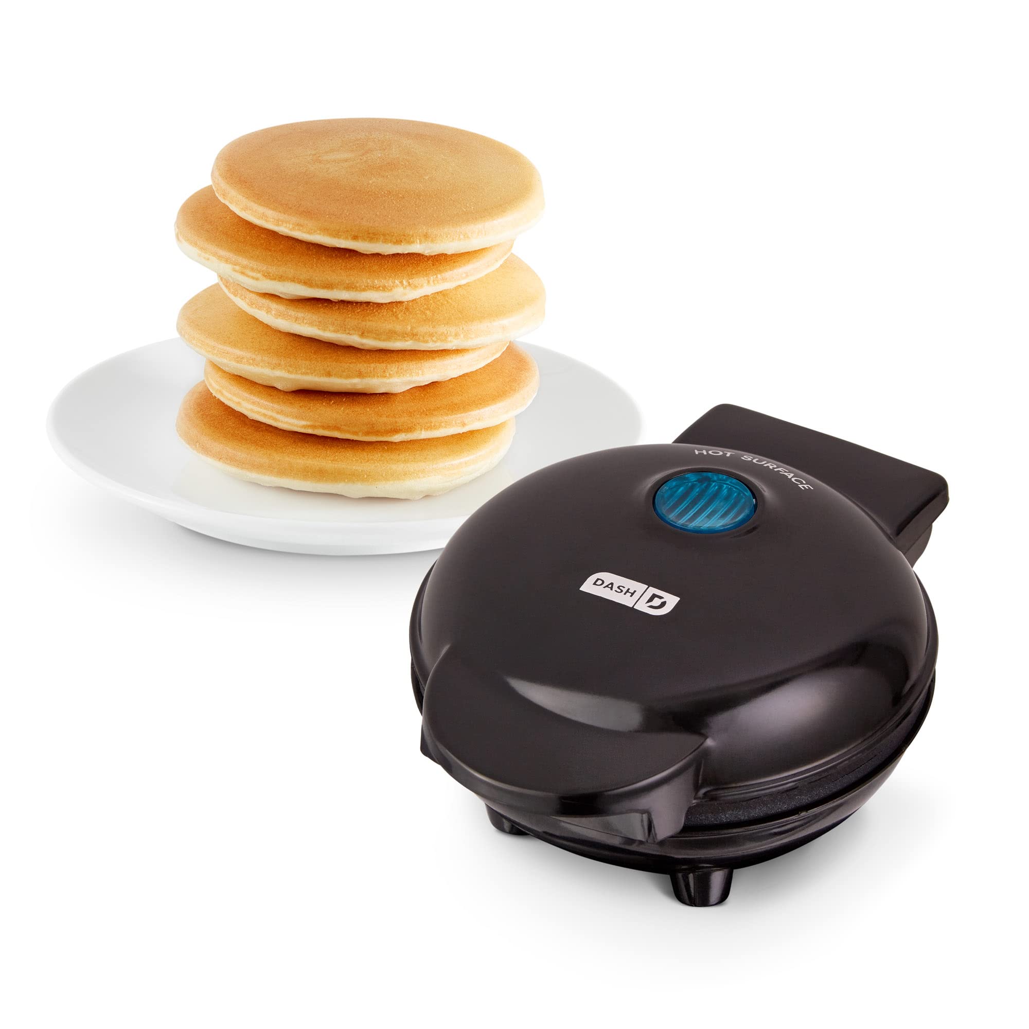 Plancha Redonda Eléctrica Dash Mini Maker Para Tortitas Negra - Venta Internacional. $522