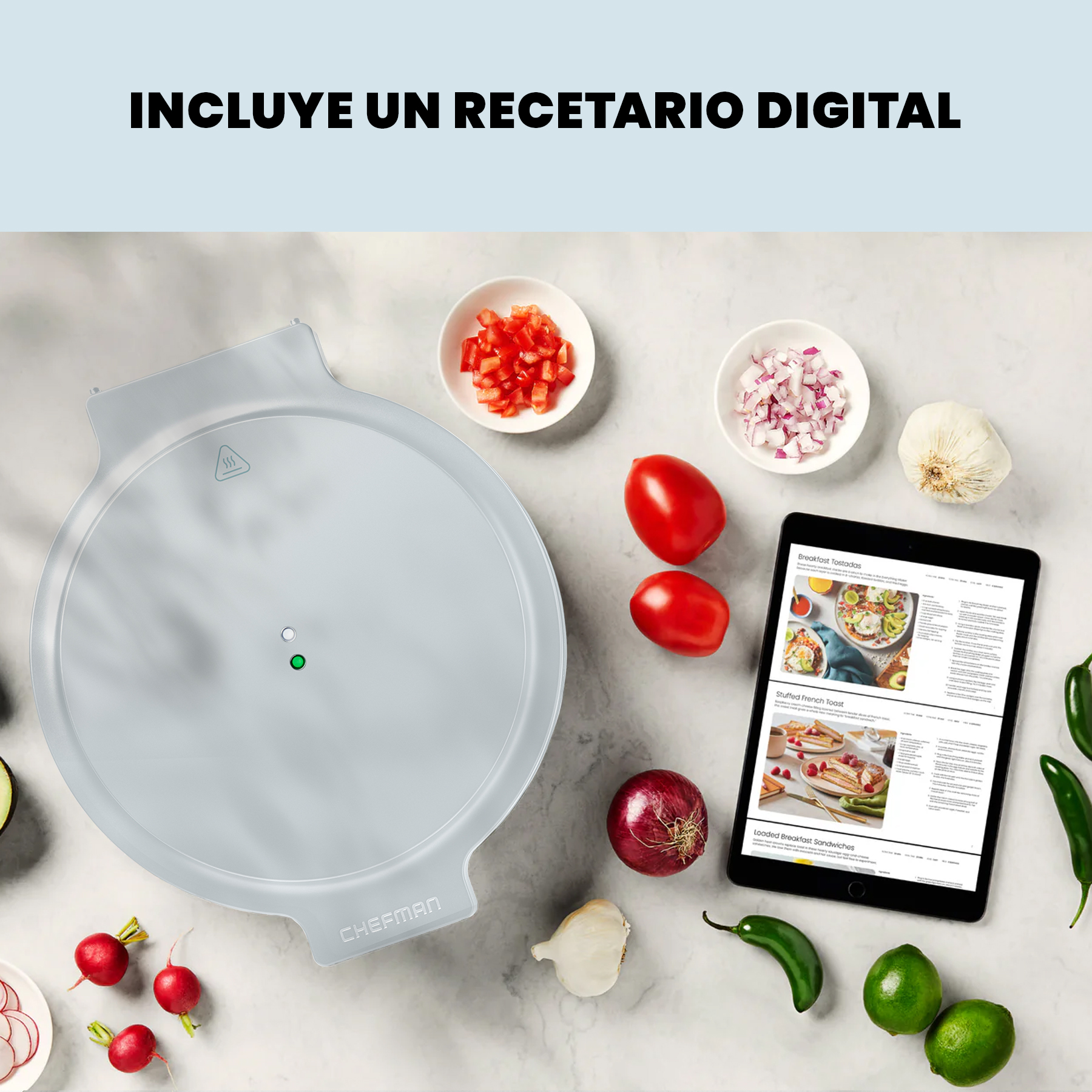 Foto 7 pulgar | Chefman - Everything Maker & Horno De Pizza Color Blanco
