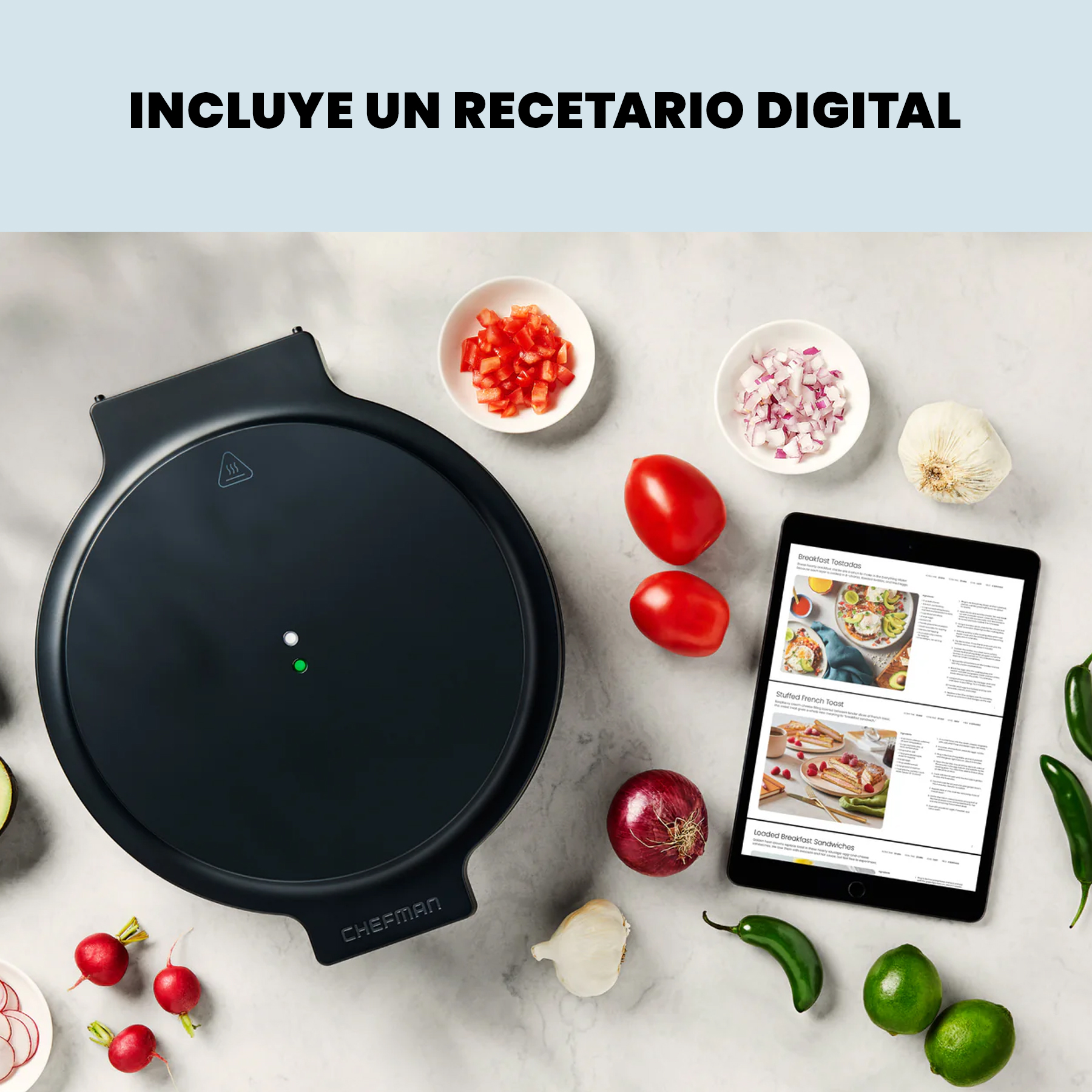 Foto 7 pulgar | Chefman - Everything Maker & Horno De Pizza Color Negro