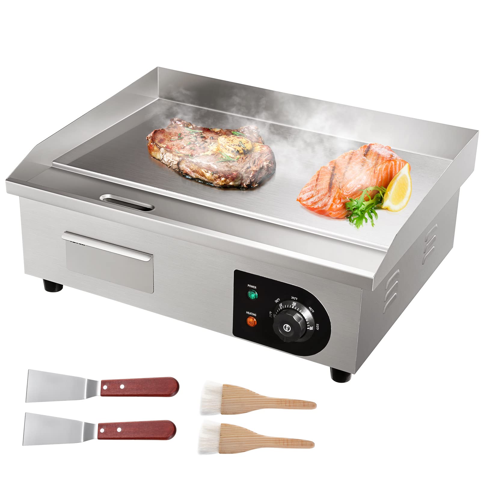 Foto 2 pulgar | Plancha Eléctrica De Sobremesa Vevor 1600 W De 22 Pulgadas Con Control De Temperatura - Venta Internacional.