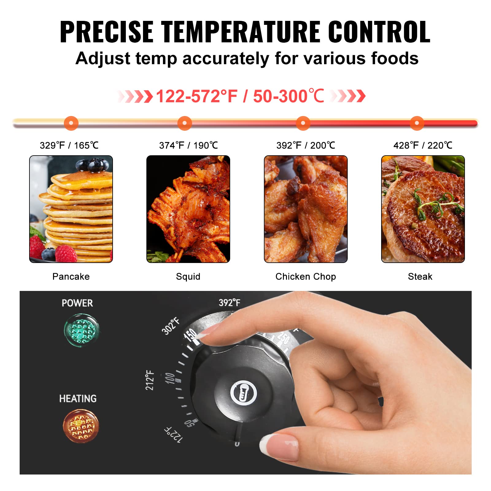 Foto 5 pulgar | Plancha Eléctrica De Sobremesa Vevor 1600 W De 22 Pulgadas Con Control De Temperatura - Venta Internacional.