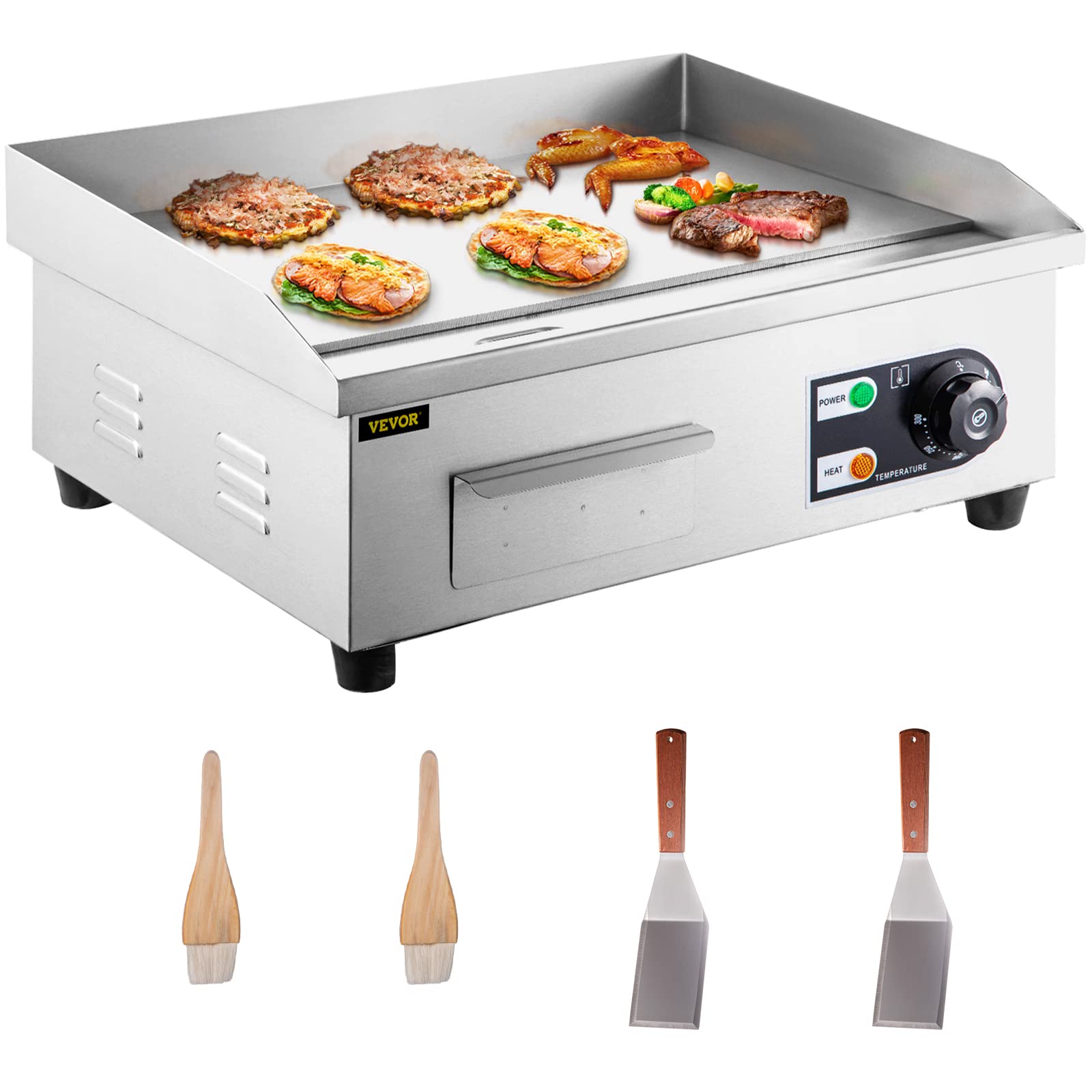 Foto 1 | Plancha Eléctrica Vevor Commercial 18 Teppanyaki Grill 1600w - Venta Internacional.