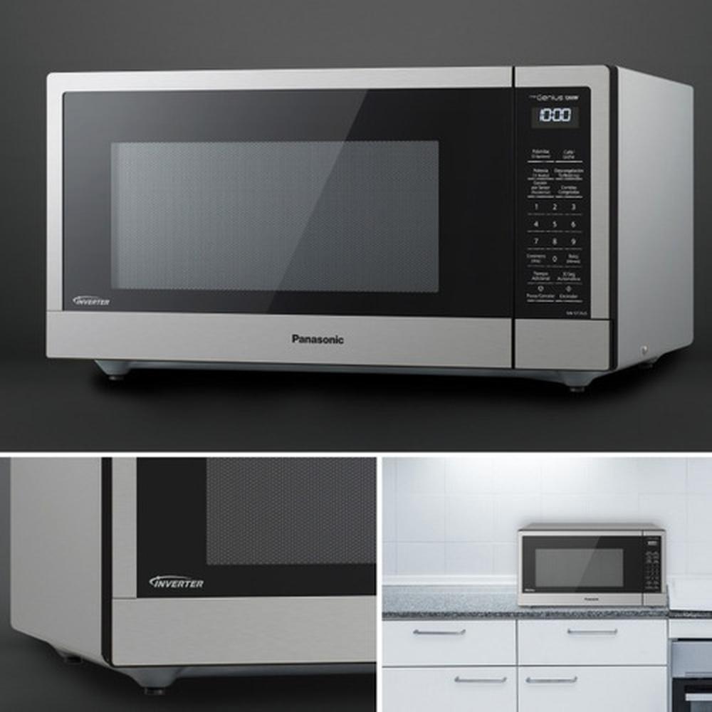 Foto 3 | Horno de Microondas Panasonic NNST76LSRPH color Gris Inverter 44 L