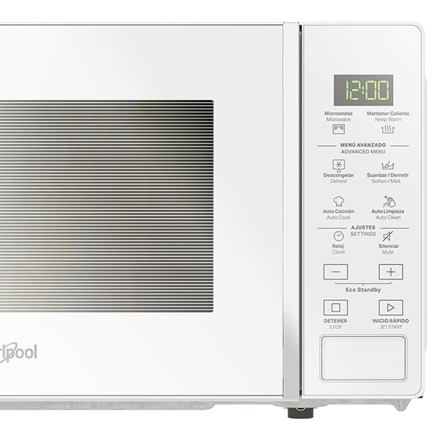 Foto 3 pulgar | Microondas Whirlpool WM1807W color Blanco 0.7 P³