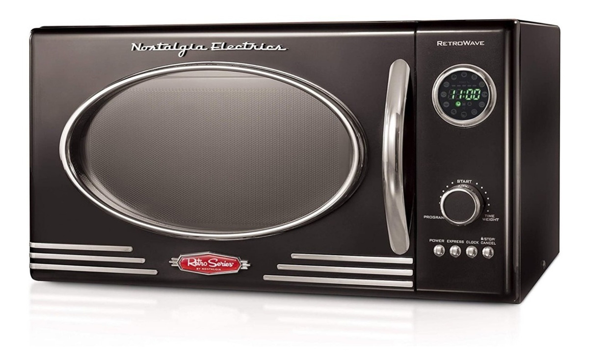 Foto 2 pulgar | Horno Microondas Nostalgia Rmo4bk, 800w, Con Pantalla Led