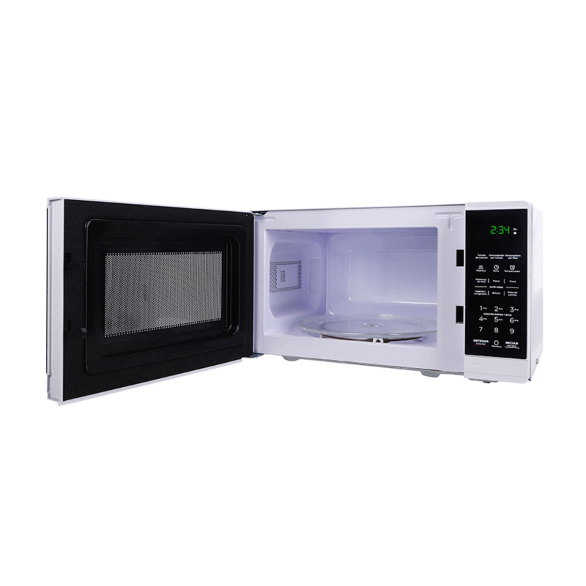 Foto 6 pulgar | Horno Microondas Midea MMDF07S2BW color Blanco 0.7 Pies 1050 W