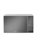 Horno De Microondas Midea 1.4 Pies Cúbicos 40l Smarteco Silver Puerta Espejo