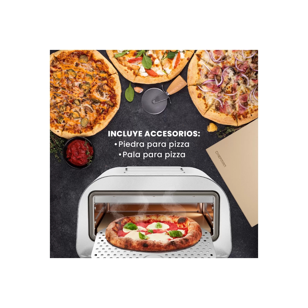 Foto 5 pulgar | Horno Chefman de Acero Inoxidable para Pizza