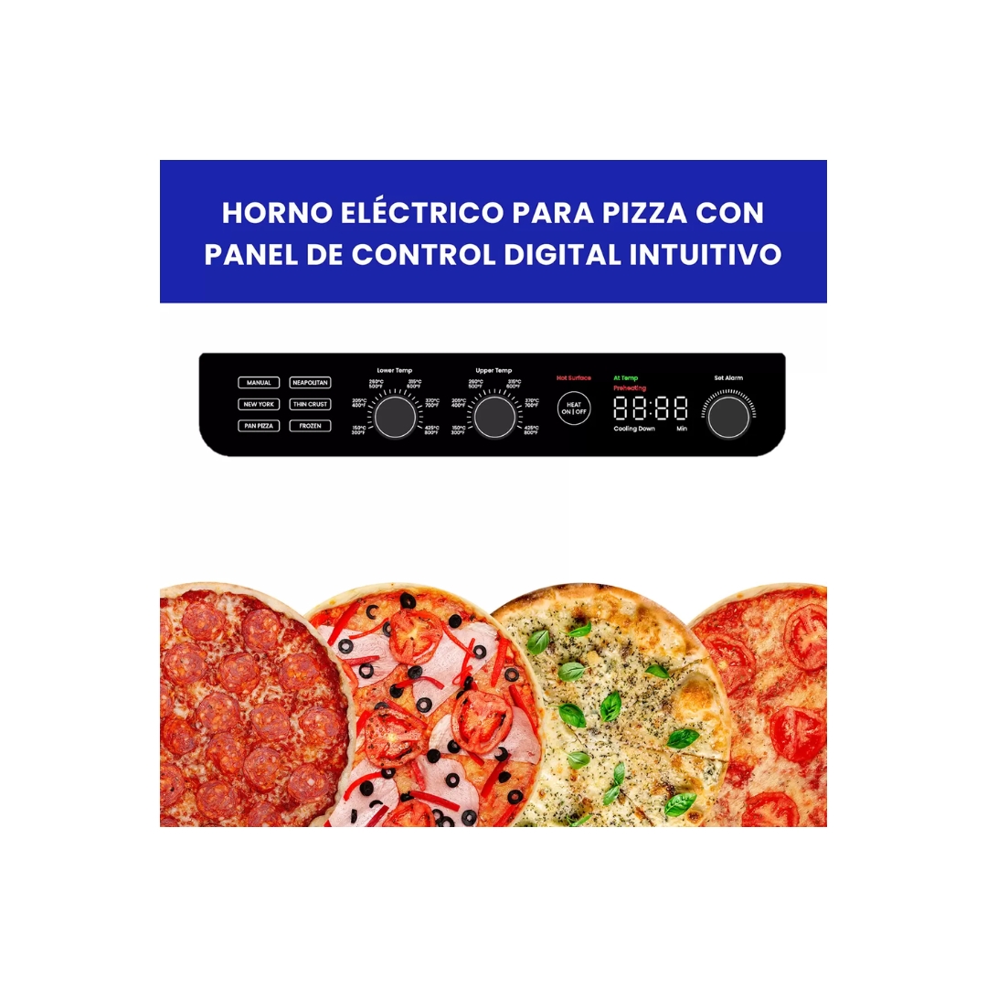 Foto 8 pulgar | Horno Chefman de Acero Inoxidable para Pizza