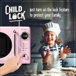 Foto 4 | Horno Microondas Nostalgia Retro 0.7 CU FT 700 W Rosa - Venta Internacional