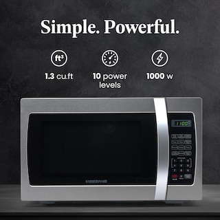 Foto 2 | Microondas Farberware 1000W, 1.3 pies cúbicos con luz LED - Venta Internacional