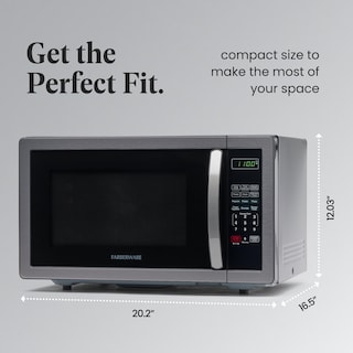Foto 4 | Microondas Farberware para Encimera 1000 w 1.1 pies cúbicos con LED Negro - Venta Internacional