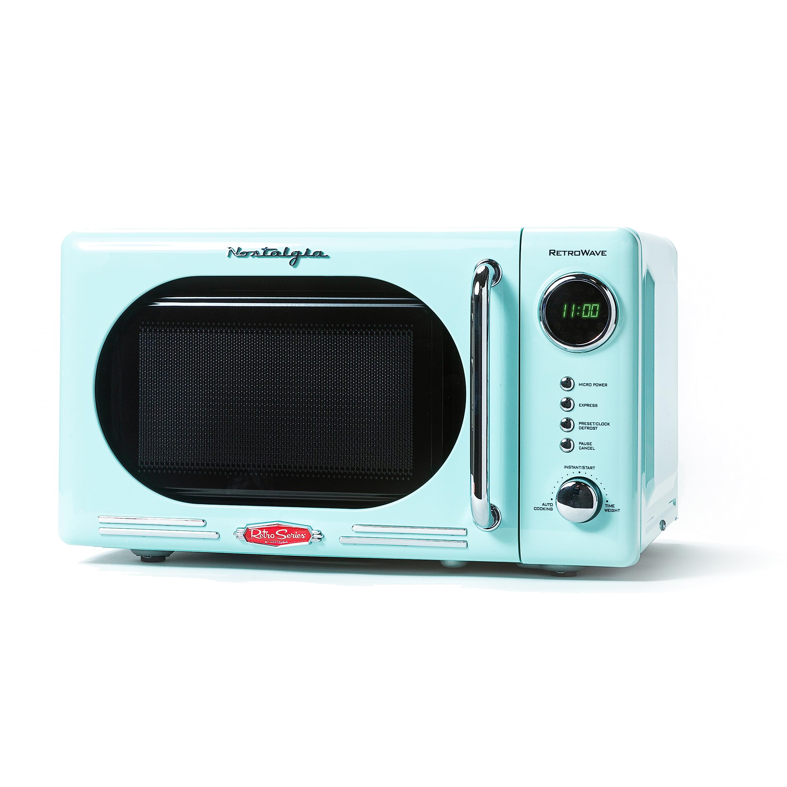 Foto 2 pulgar | Horno Microondas Nostalgia Retro Compact 0.7 Pies Cúbicos 700w Aqua - Venta Internacional