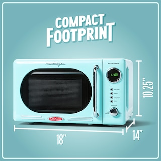 Foto 5 | Horno Microondas Nostalgia Retro Compact 0.7 Pies Cúbicos 700w Aqua - Venta Internacional