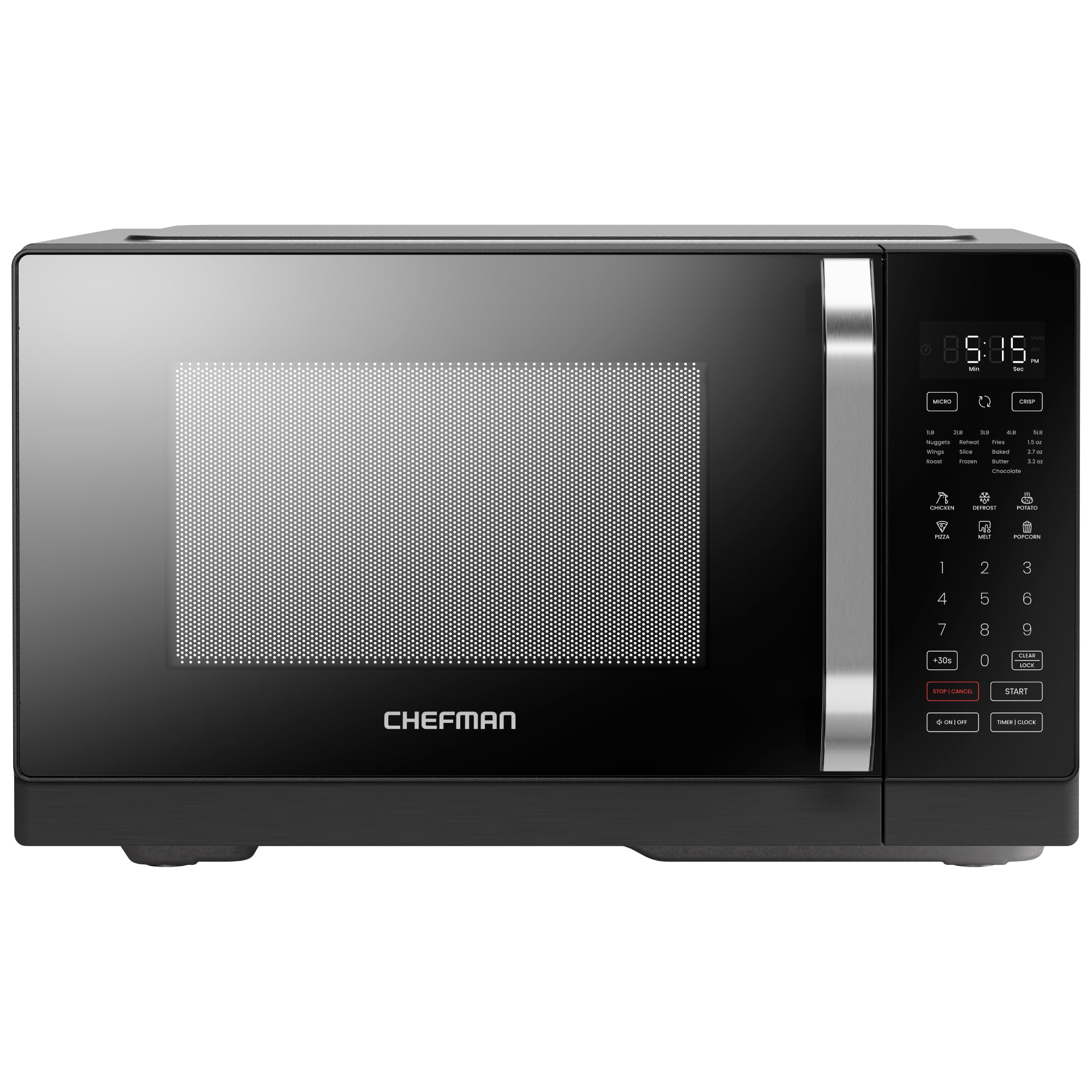 Foto 2 pulgar | Horno Microondas Chefman Microcrisp Countertop 1800w 0.8l - Negro - Venta Internacional.