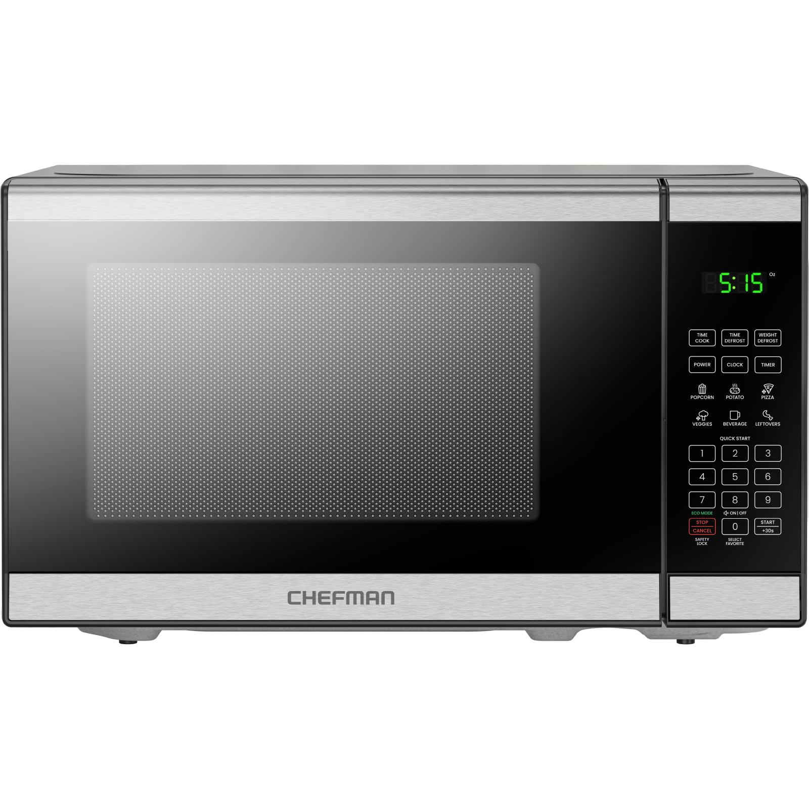 Foto 2 pulgar | Horno Microondas Chefman de Acero Inoxidable de 0.7 Pies Cúbicos Y 700 W - Venta Internacional