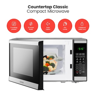 Foto 2 | Horno Microondas Chefman de Acero Inoxidable de 0.7 Pies Cúbicos Y 700 W - Venta Internacional