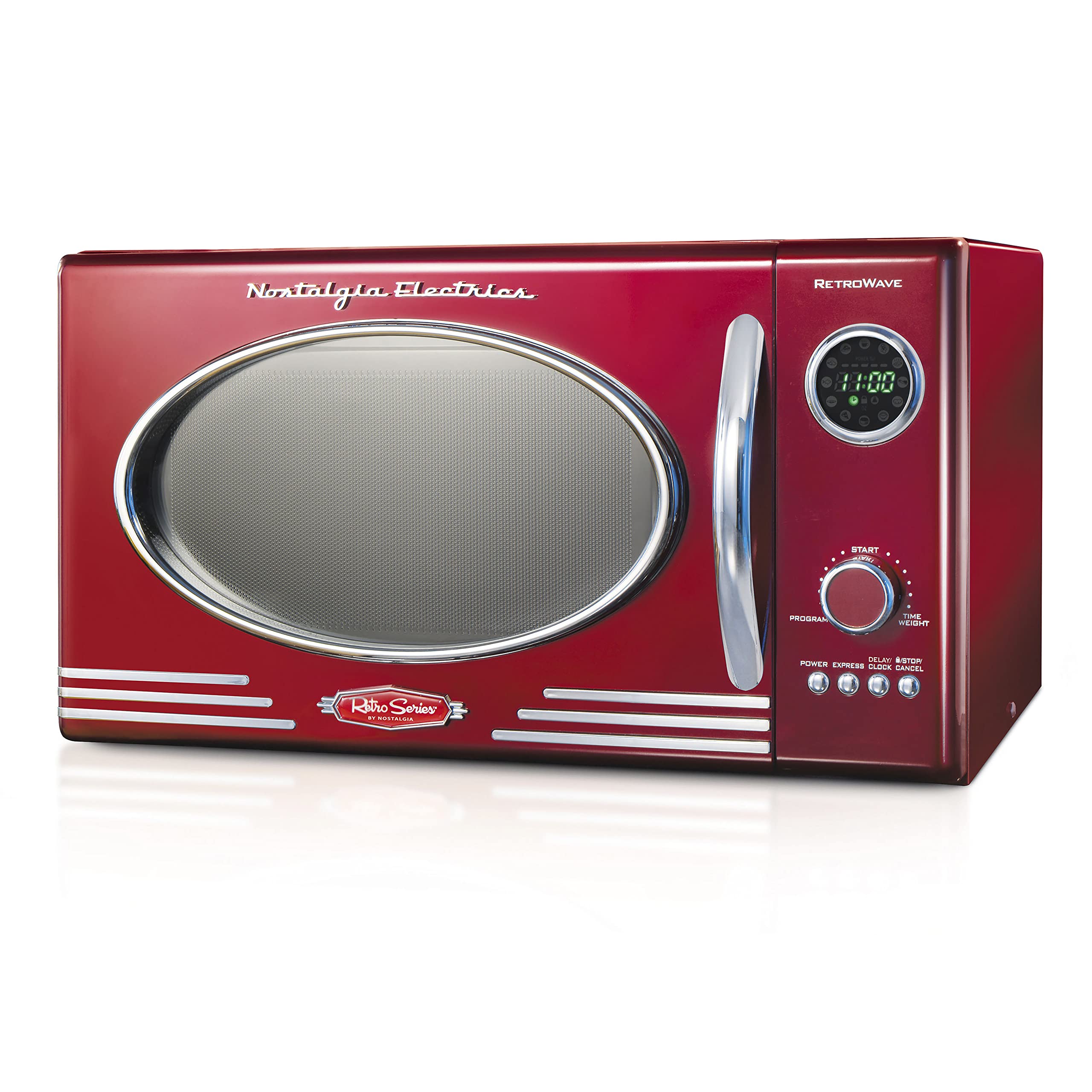 Foto 2 pulgar | Horno Microondas Nostalgia Retro 800 W 0.9 L Con 12 Juegos De Cocina - Venta Internacional.