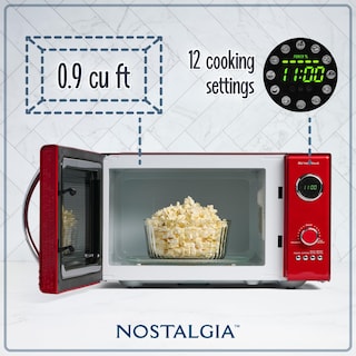 Foto 2 | Horno Microondas Nostalgia Retro 800 W 0.9 L Con 12 Juegos De Cocina - Venta Internacional.