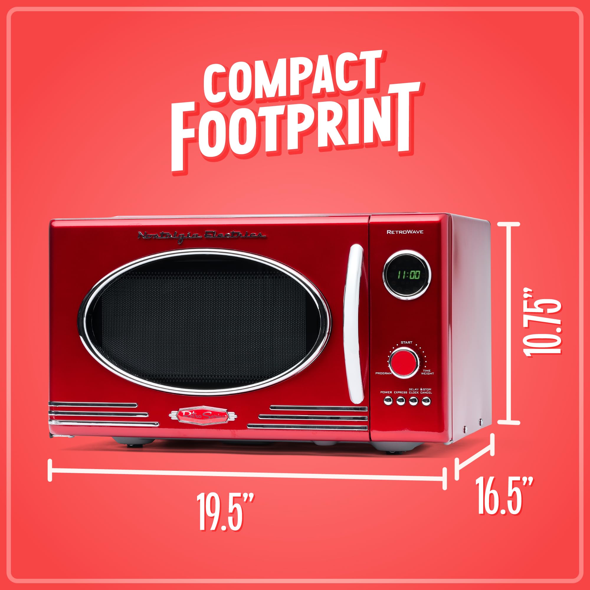 Foto 6 pulgar | Horno Microondas Nostalgia Retro 800 W 0.9 L Con 12 Juegos De Cocina - Venta Internacional.