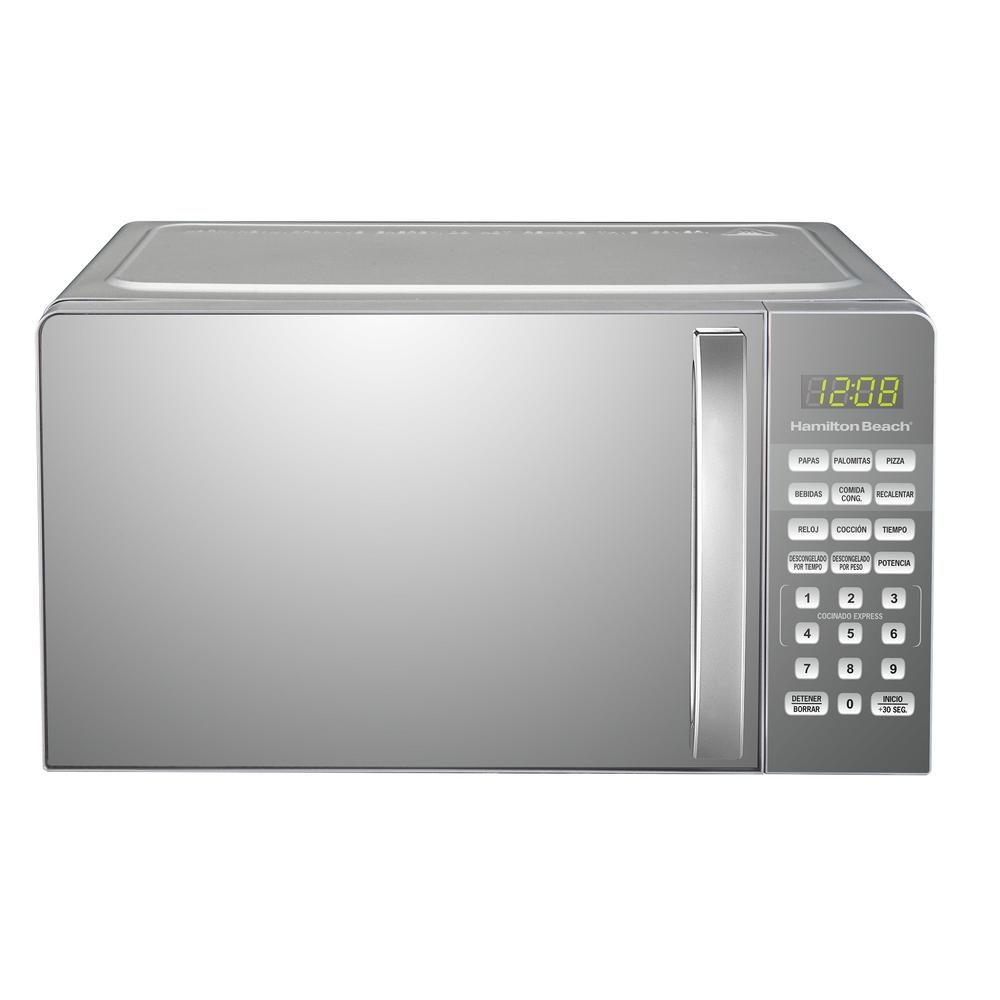 Foto 2 pulgar | Horno Microondas Hamilton Beach Gris Hb-p70j17al 0.7 Pul Espejo