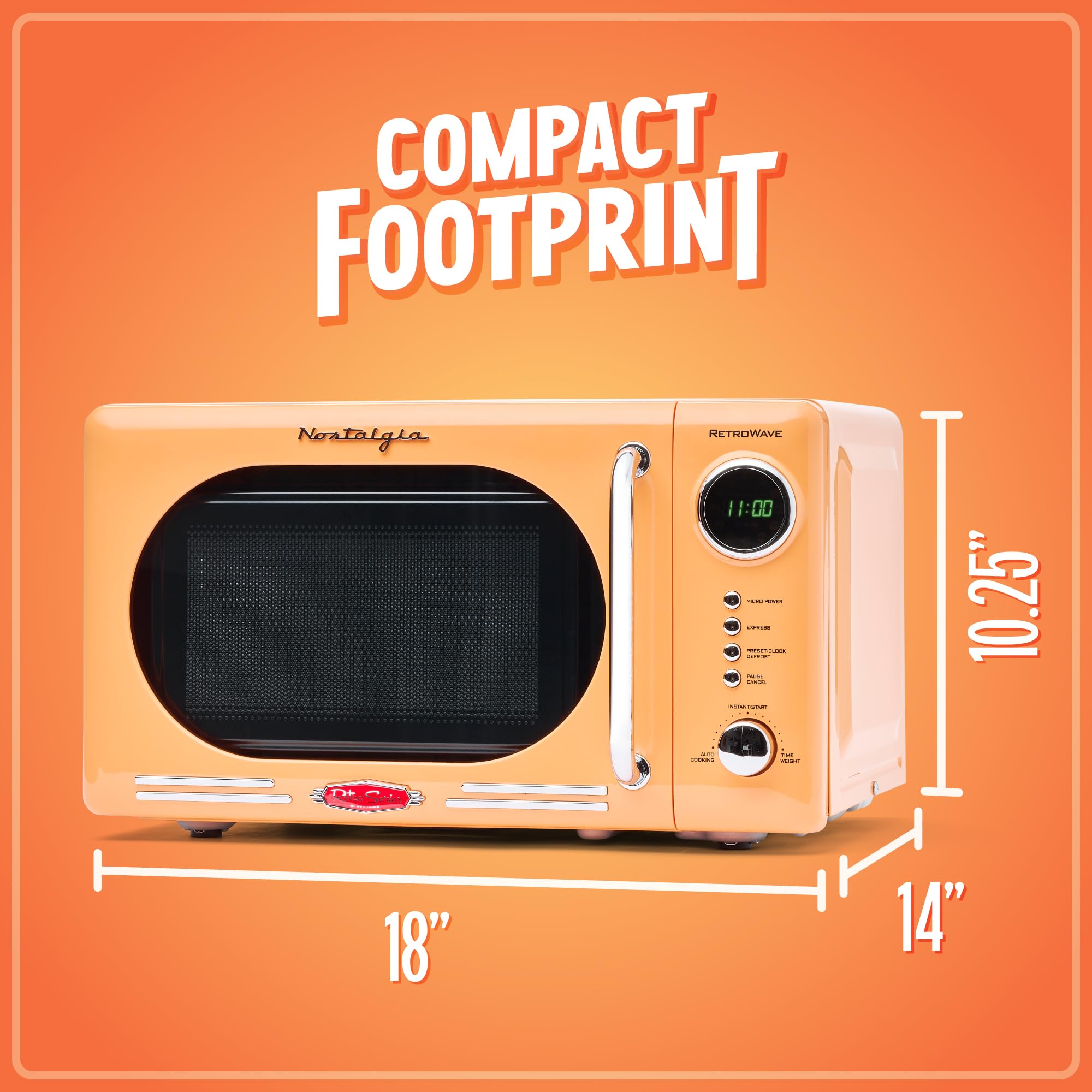 Foto 6 pulgar | Horno Microondas Nostalgia Retro Compact 0.7 Cu. 700 W  - Venta Internacional