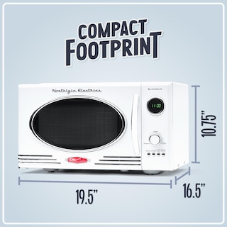 Foto 5 | Horno de Microondas Nostalgia Blanco Retro - Venta Internacional