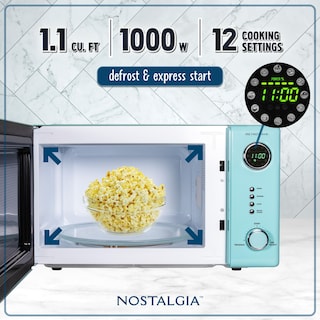 Foto 2 | Horno de Microondas Nostalgia NRMO11AQ6A 1.1 Pies Cúbicos 1000 W Aqua - Venta Internacional