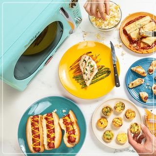 Foto 3 | Horno de Microondas Nostalgia NRMO11AQ6A 1.1 Pies Cúbicos 1000 W Aqua - Venta Internacional