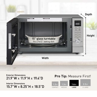 Foto 5 | Horno Microondas Panasonic Nn-sd78ls Inverter 1.6 Pies Cúbicos 1250 W - Venta Internacional