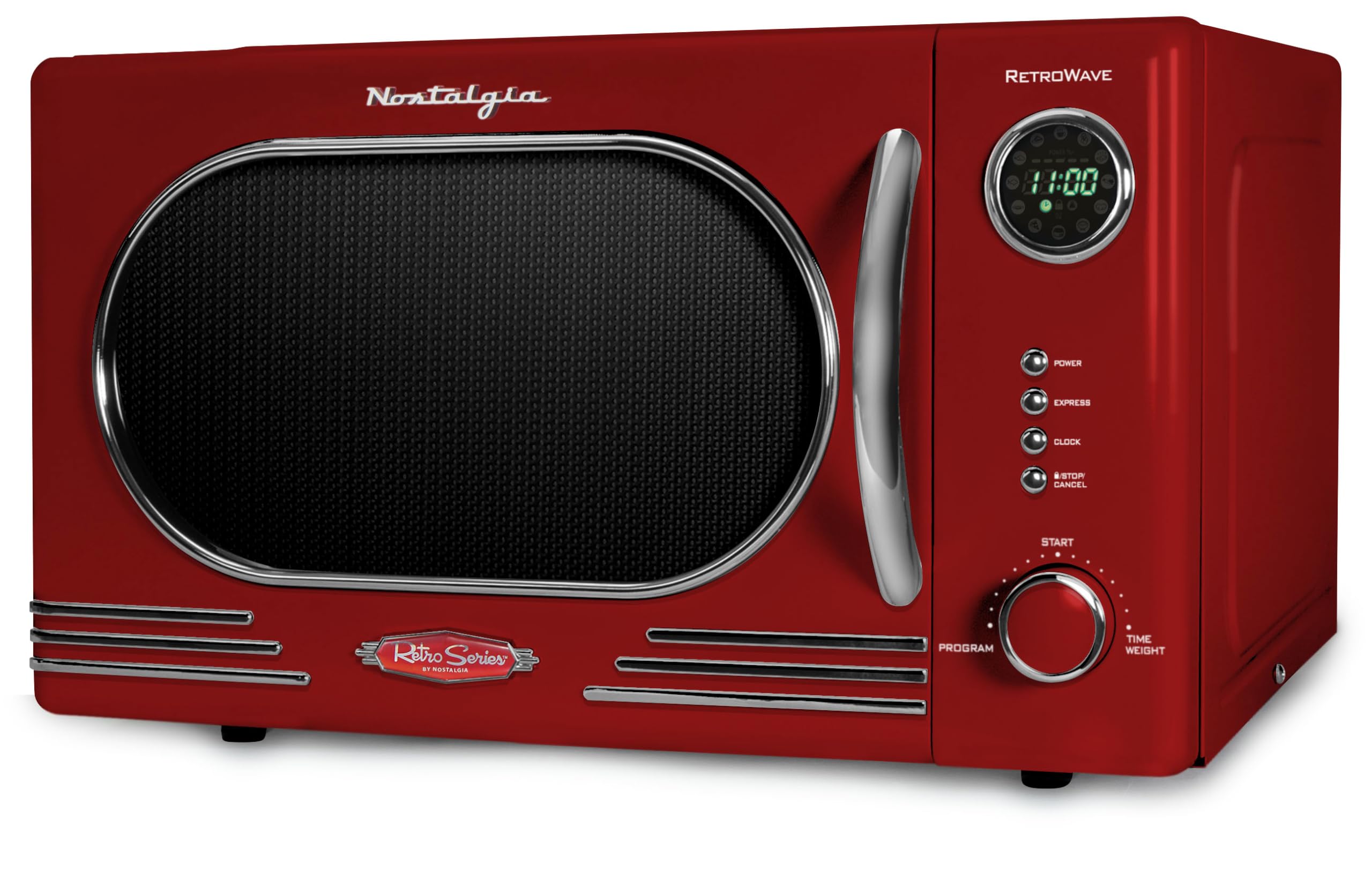 Foto 2 pulgar | Horno de Microondas Nostalgia NRMO11RR6A 1.1 Pies Cúbicos 1000 W Rojo - Venta Internacional