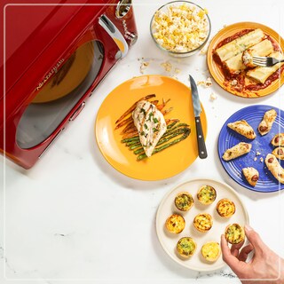 Foto 3 | Horno de Microondas Nostalgia NRMO11RR6A 1.1 Pies Cúbicos 1000 W Rojo - Venta Internacional