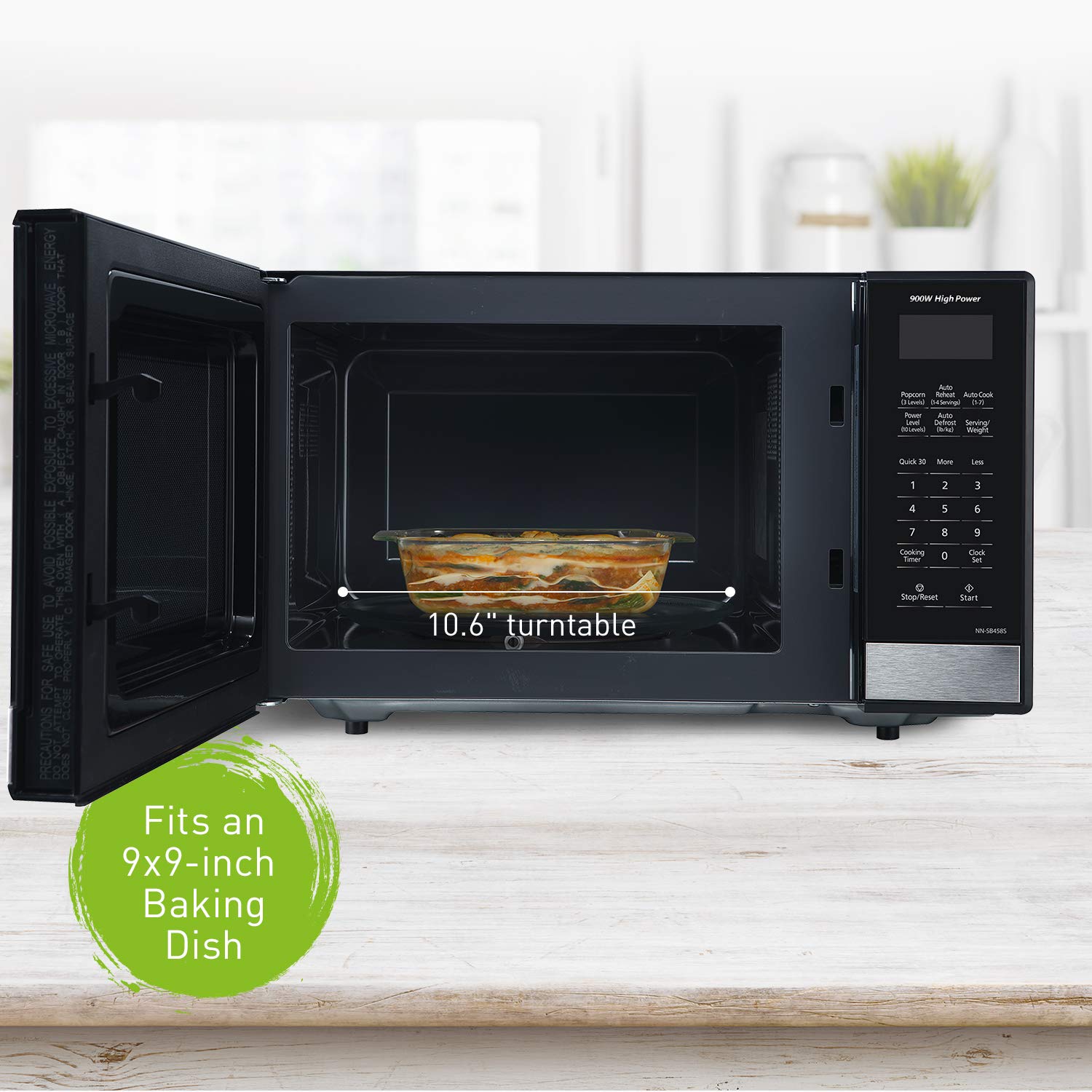 Foto 7 | Microondas Panasonic Nn-sb458s Compact 0.9 Pies Cúbicos Acero Inoxidable - Venta Internacional
