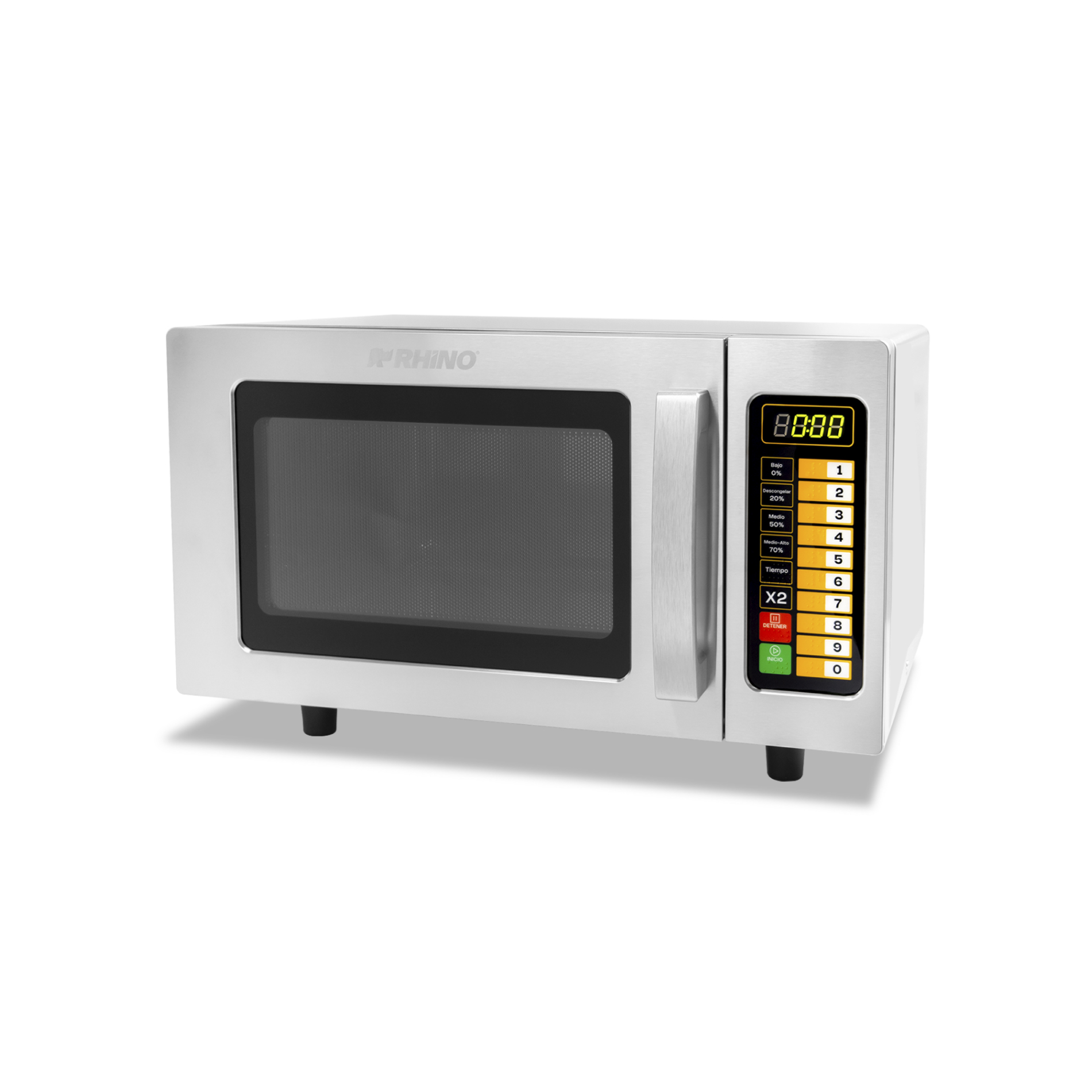 Foto 1 | Microondas Industrial Digital Rhino, 1000w De Potencia, 0.9 Pies Cúbicos, Acero Inoxidable, Alta Eficiencia Y Seguridad