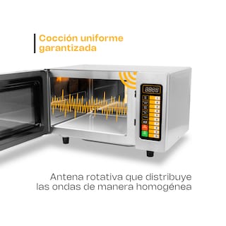 Foto 6 | Microondas Industrial Digital Rhino, 1000w De Potencia, 0.9 Pies Cúbicos, Acero Inoxidable, Alta Eficiencia Y Seguridad