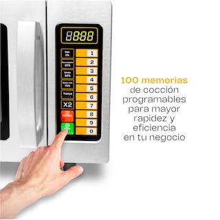 Foto 7 | Microondas Industrial Digital Rhino, 1000w De Potencia, 0.9 Pies Cúbicos, Acero Inoxidable, Alta Eficiencia Y Seguridad