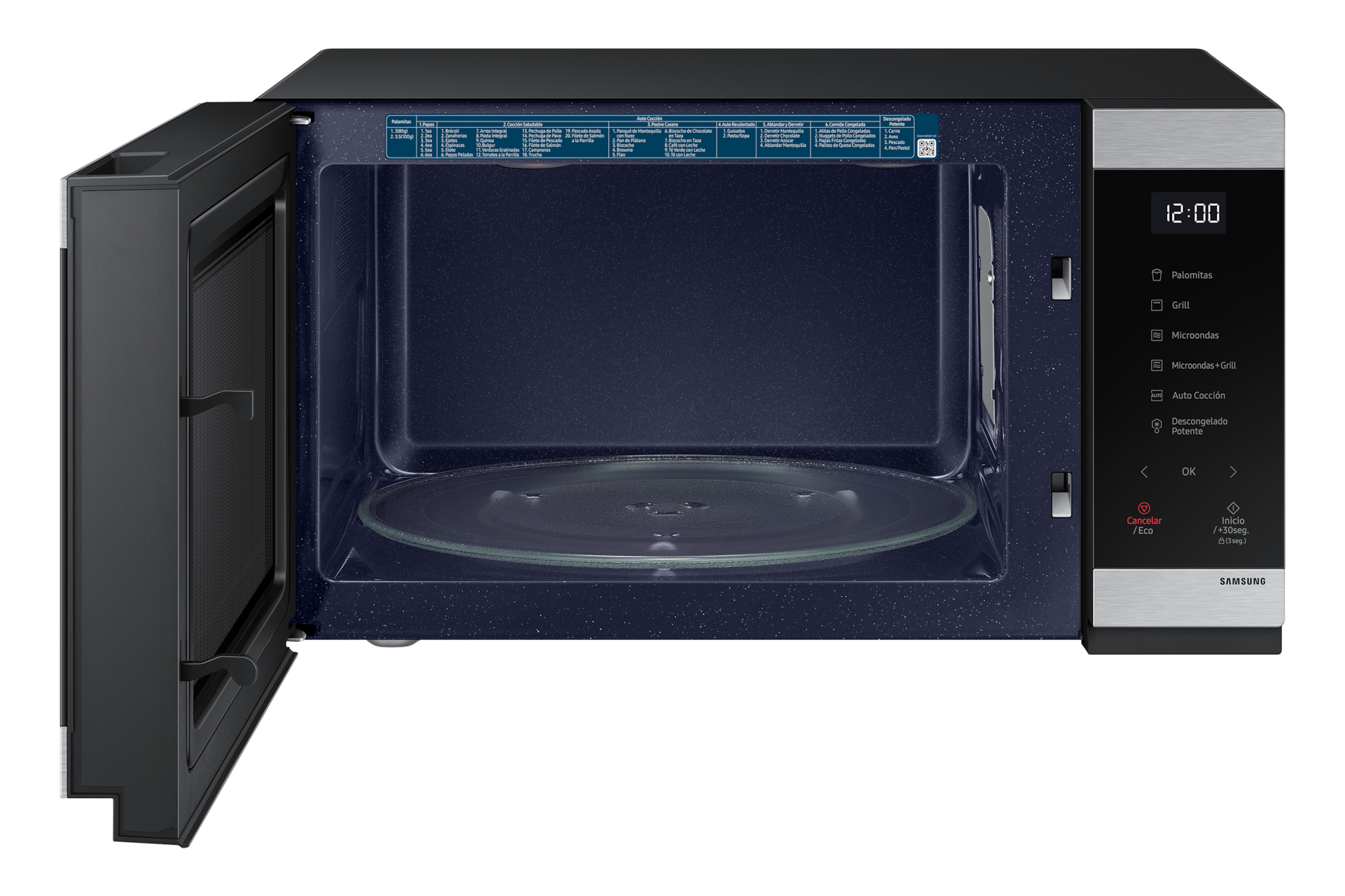 Foto 3 pulgar | Horno de Microondas Samsung 40 L Grill Power Defrost Gris