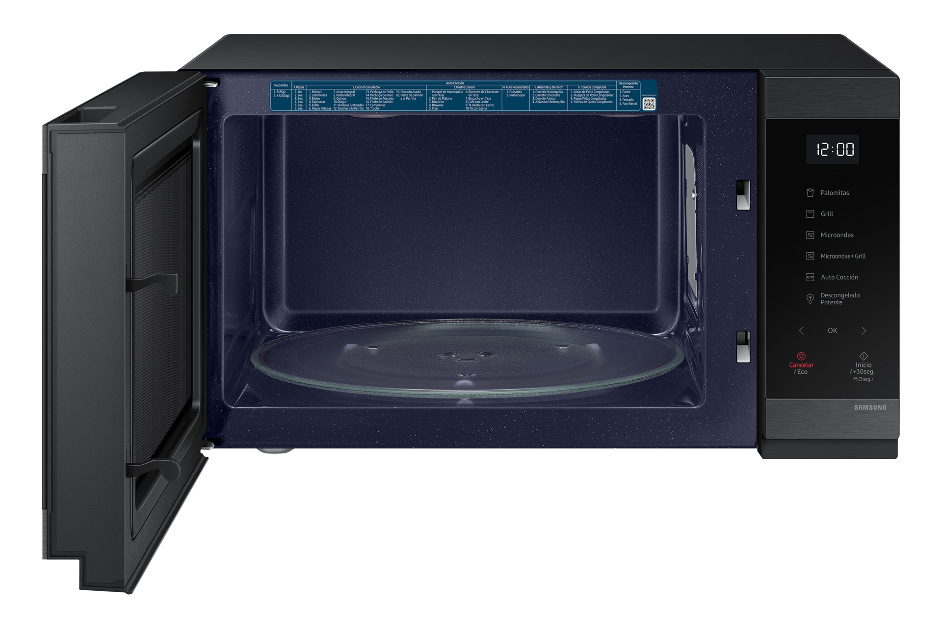 Foto 3 pulgar | Horno de Microondas Samsung 40 L Grill Power Defrost Negro