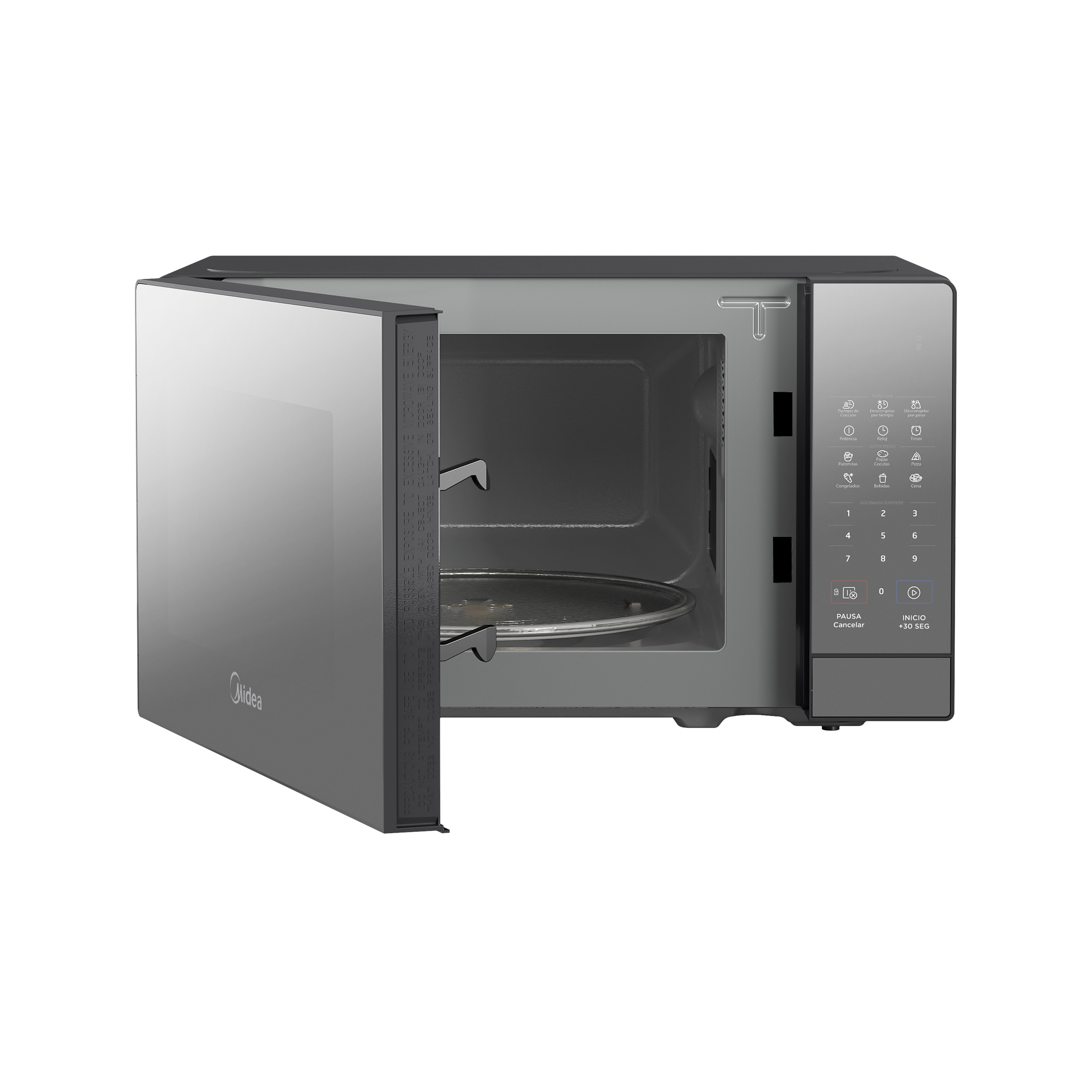 Foto 4 pulgar | Horno de Microondas Negro 0.7 Pies Cúbicos 20 l  Gourmet con 10 Niveles de Potencia