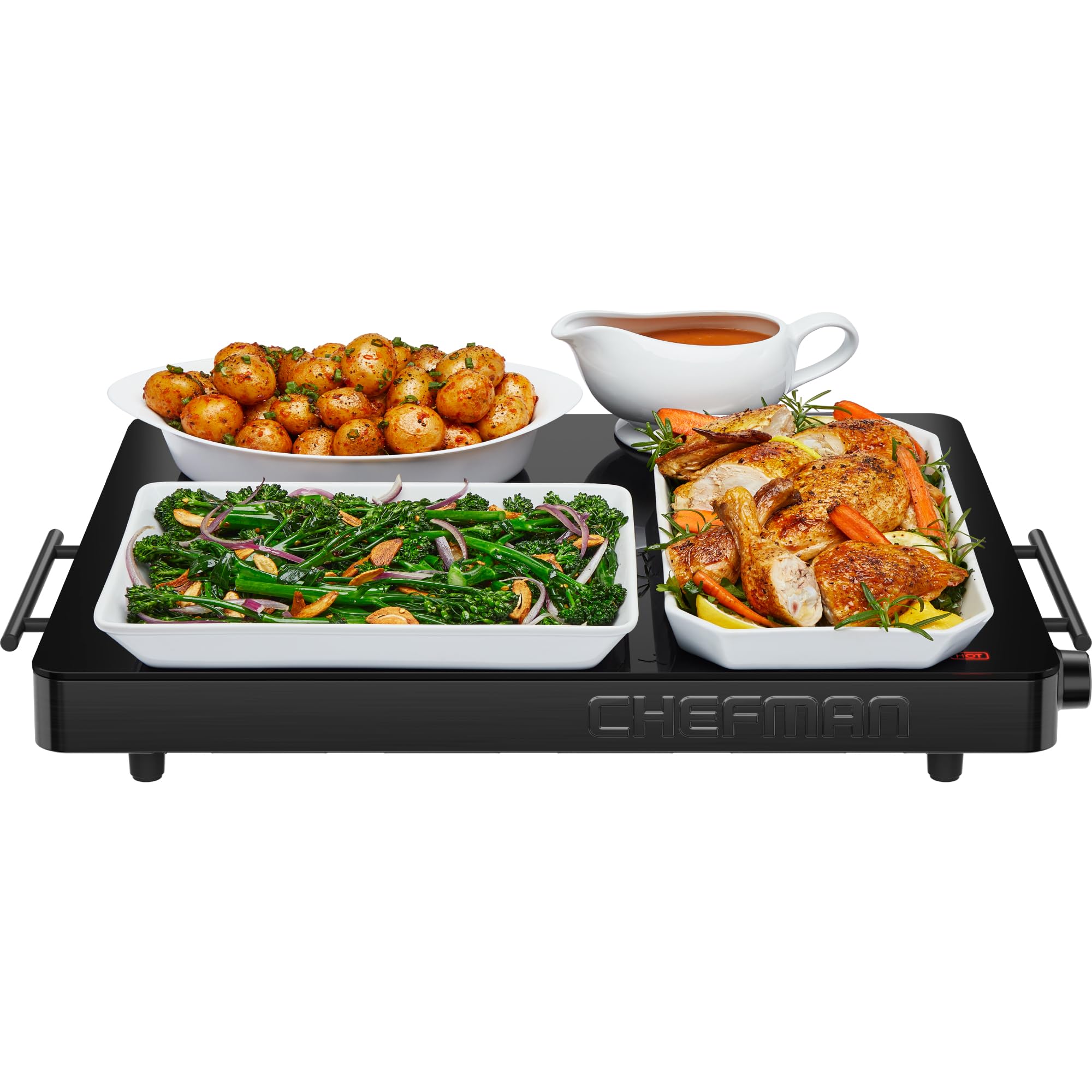 Foto 1 | Bandeja De Calentamiento Eléctrica Chefman Con Control De Temperatura Ajustable - Venta Internacional.