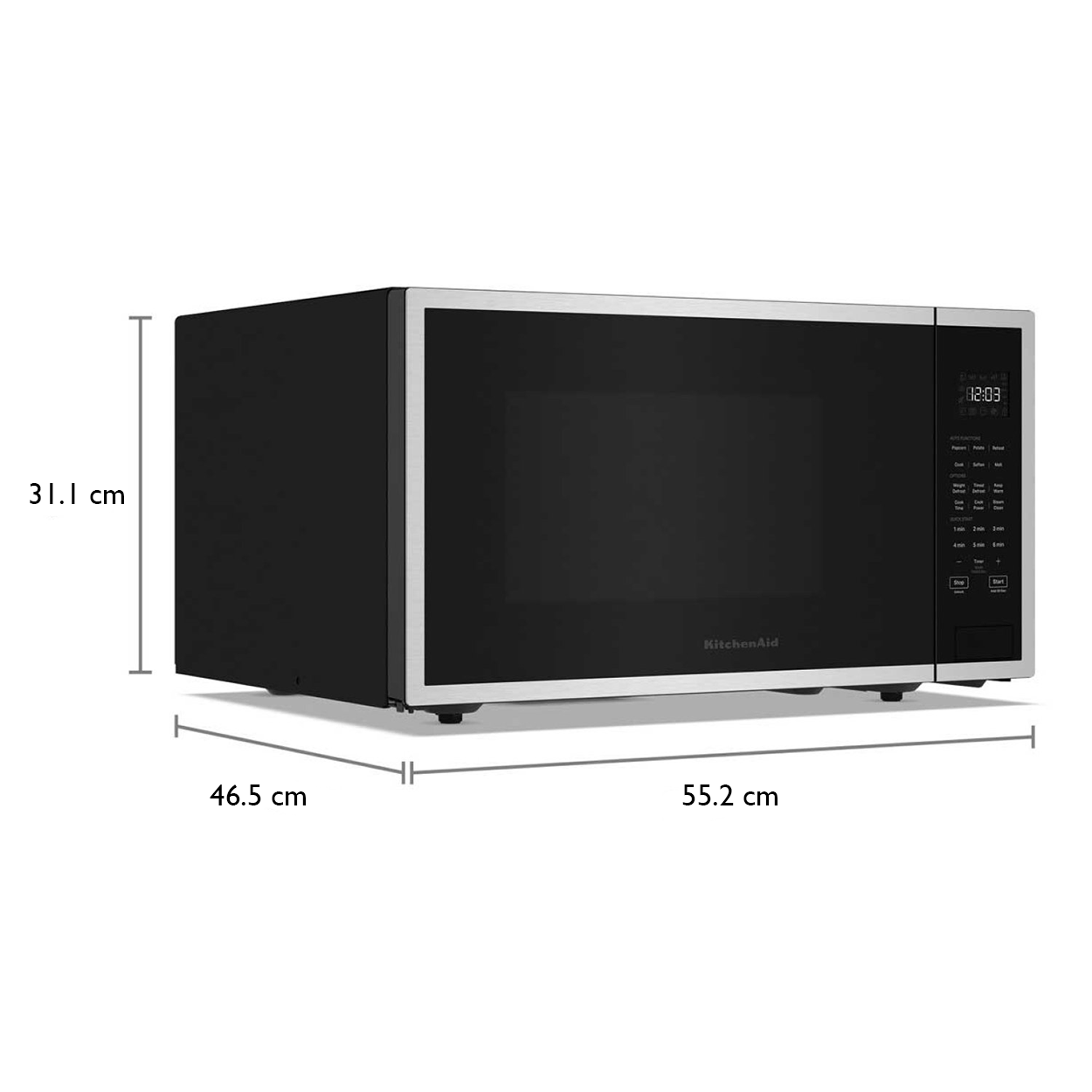 Foto 6 pulgar | Horno de Microondas de Encimera Kitchenaid Kmcs122rps 1.6 Pies³ 1200 W