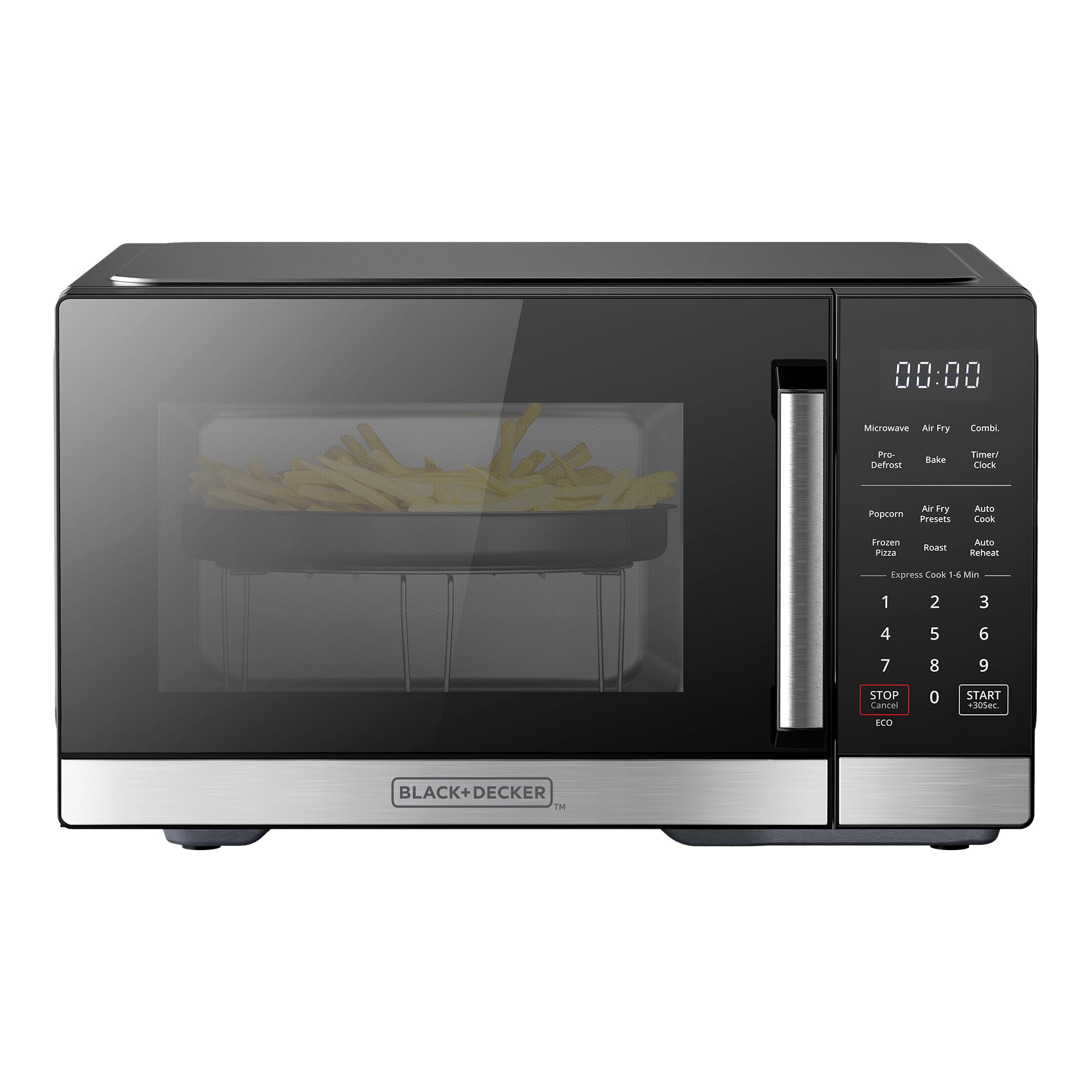 Foto 2 pulgar | Horno Microondas Black+decker 5 en 1 0.9 Pies Cúbicos 900 W Acero Inoxidable - Venta Internacional