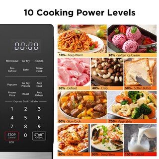 Foto 4 | Horno Microondas Black+decker 5 en 1 0.9 Pies Cúbicos 900 W Acero Inoxidable - Venta Internacional