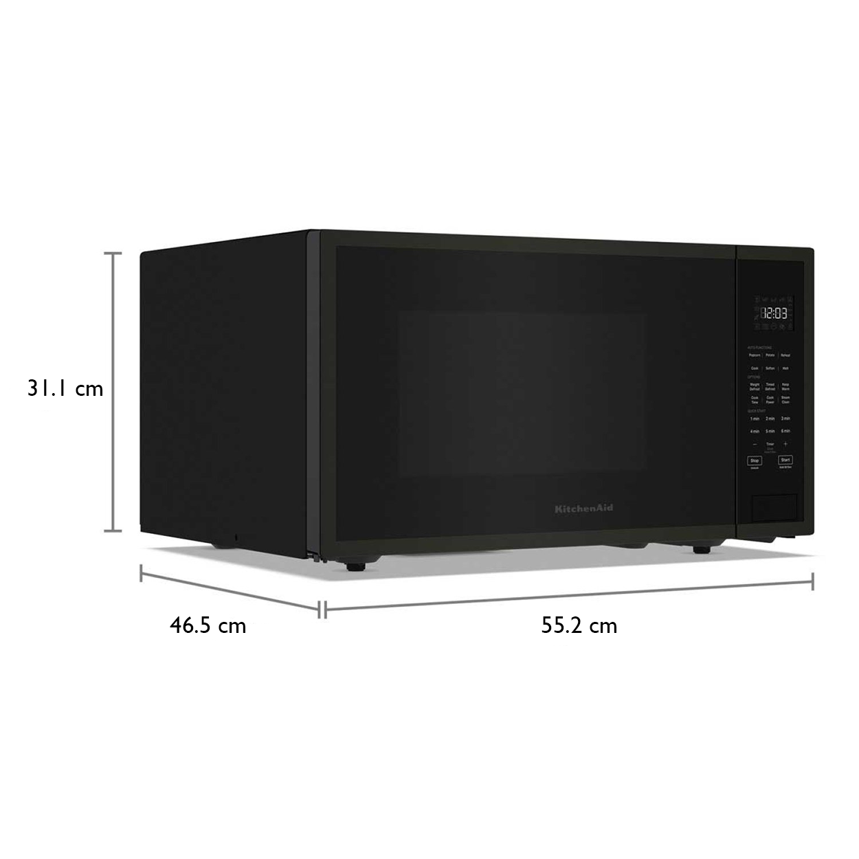 Foto 4 | Microondas Kitchenaid 1.6p³ Negro con Sensor de Cocción