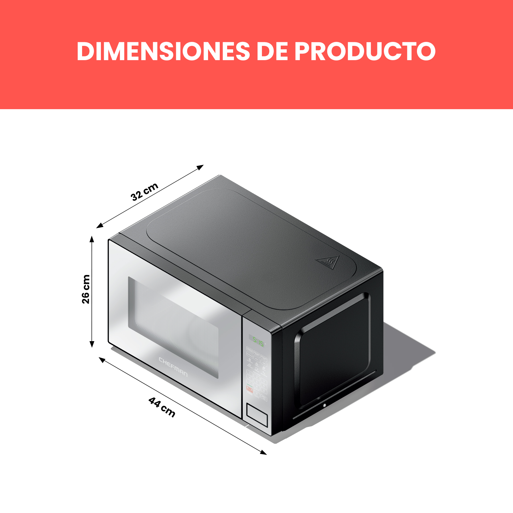 Foto 7 | Microondas Chefman 6 Modos