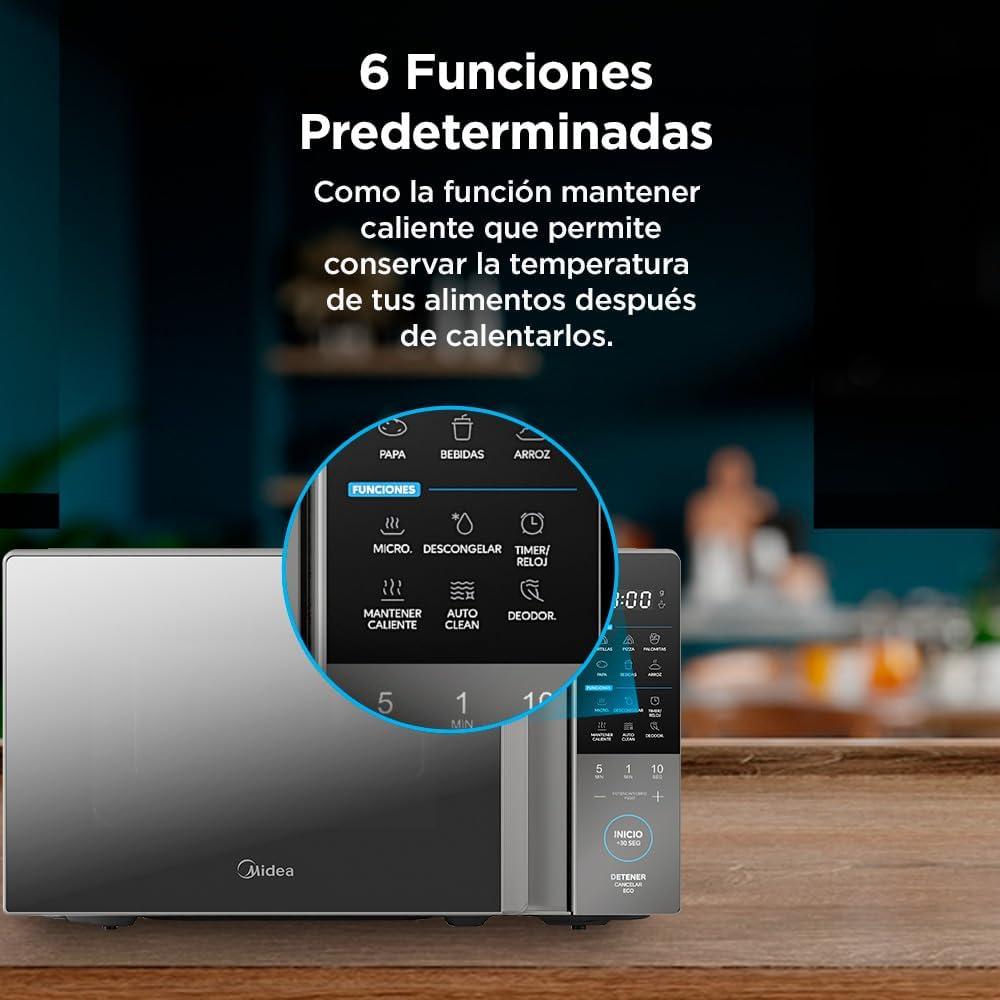Foto 5 | Horno de Microondas Midea 0.7 Pies MMDT07S2MG Espejo